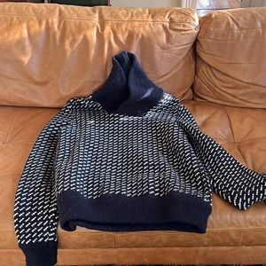 Shawl collar classic LLBean sweater.